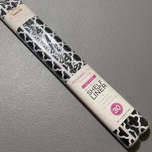 The MACBETH Collection Self Adhesive Shelf Liner 2 Rolls 1.5ft x 10ft Each Black